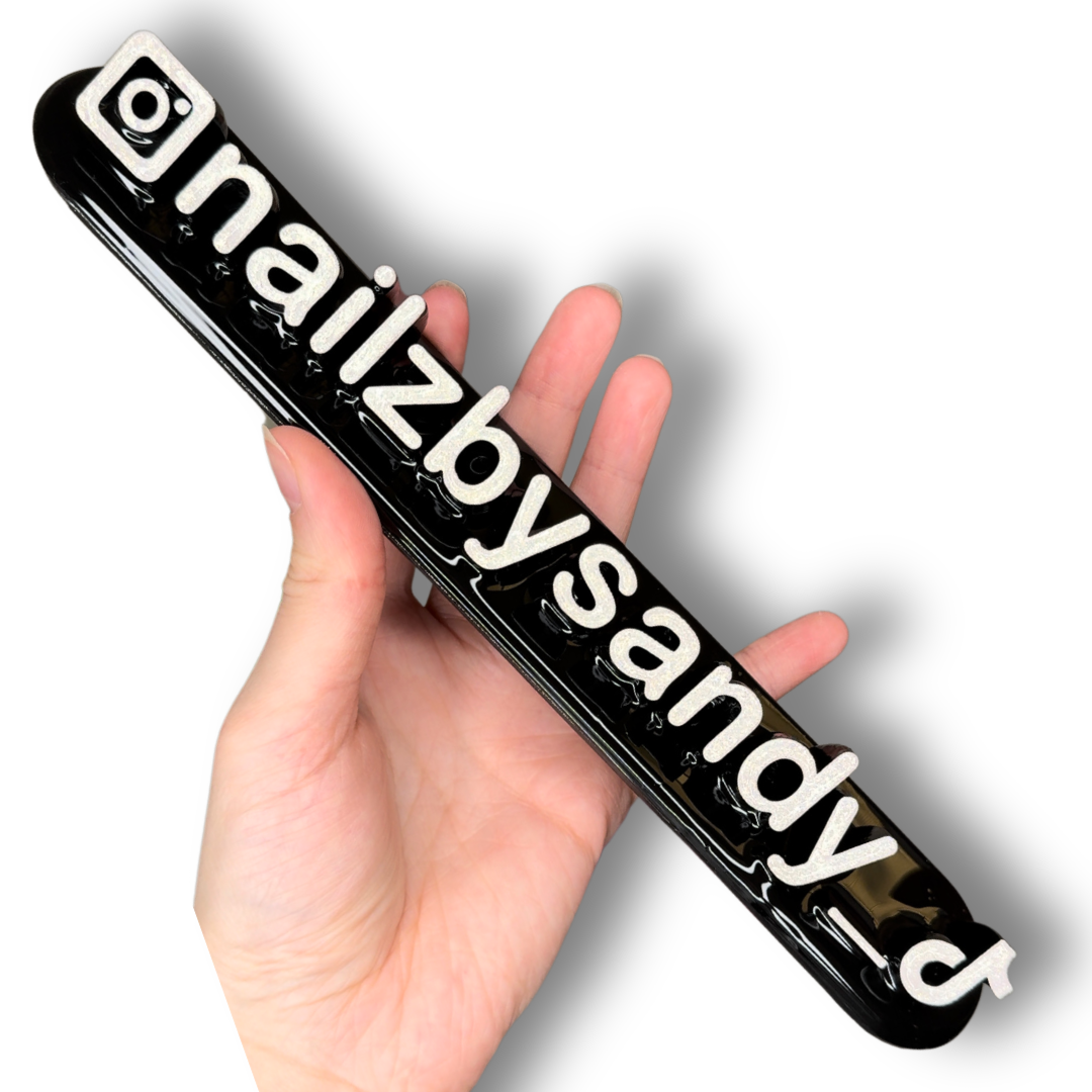 Black nameplate with Instagram And Tik Tok #27