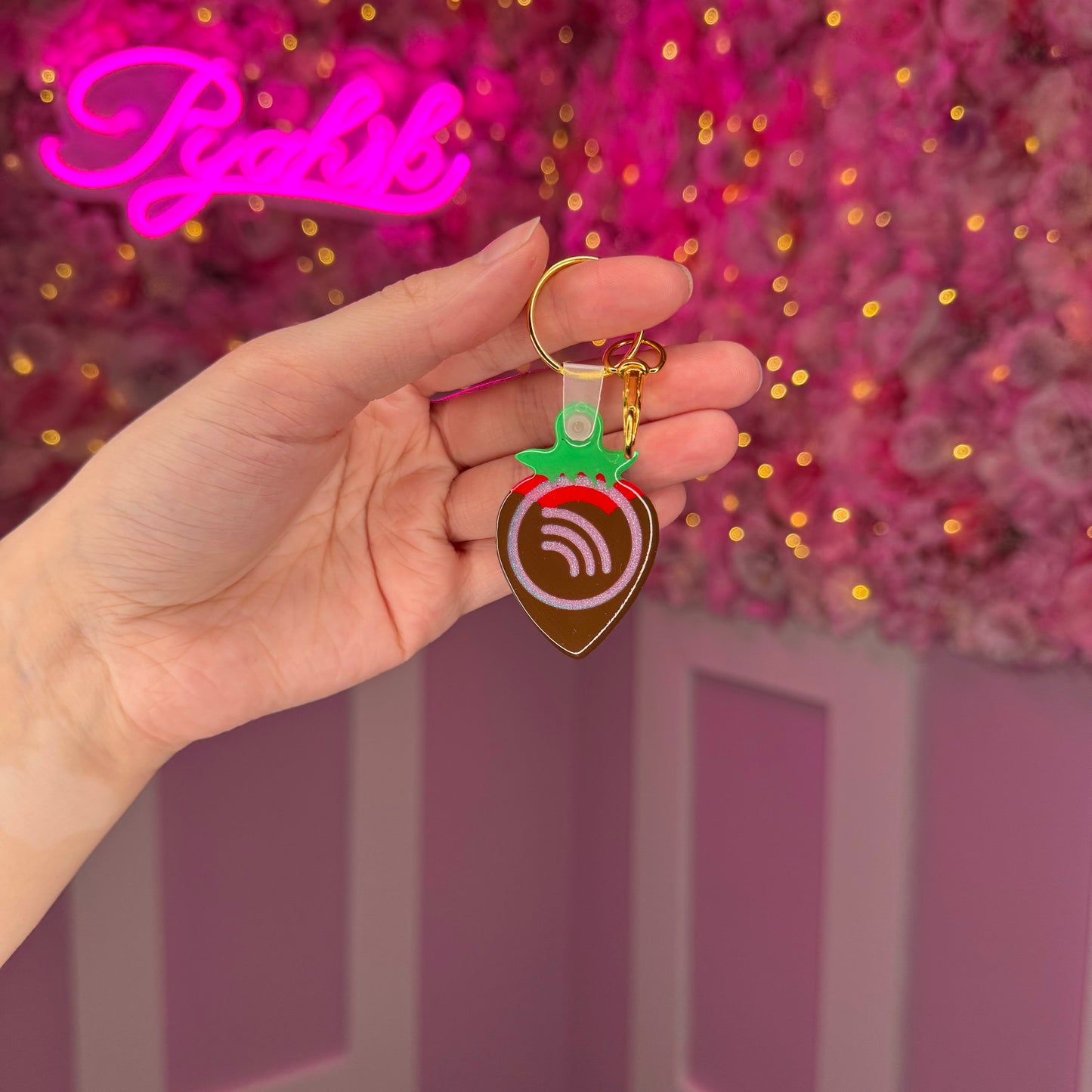 NFC Strawberry KeyChain Free US Delivery