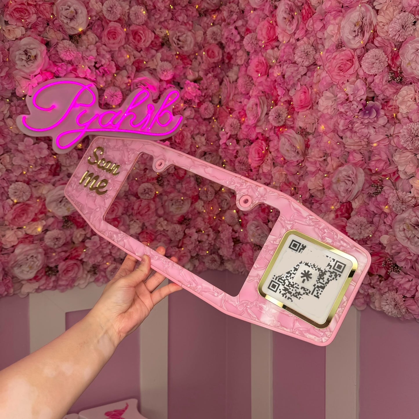 License Plate Frame with QR code FREE US shipping
