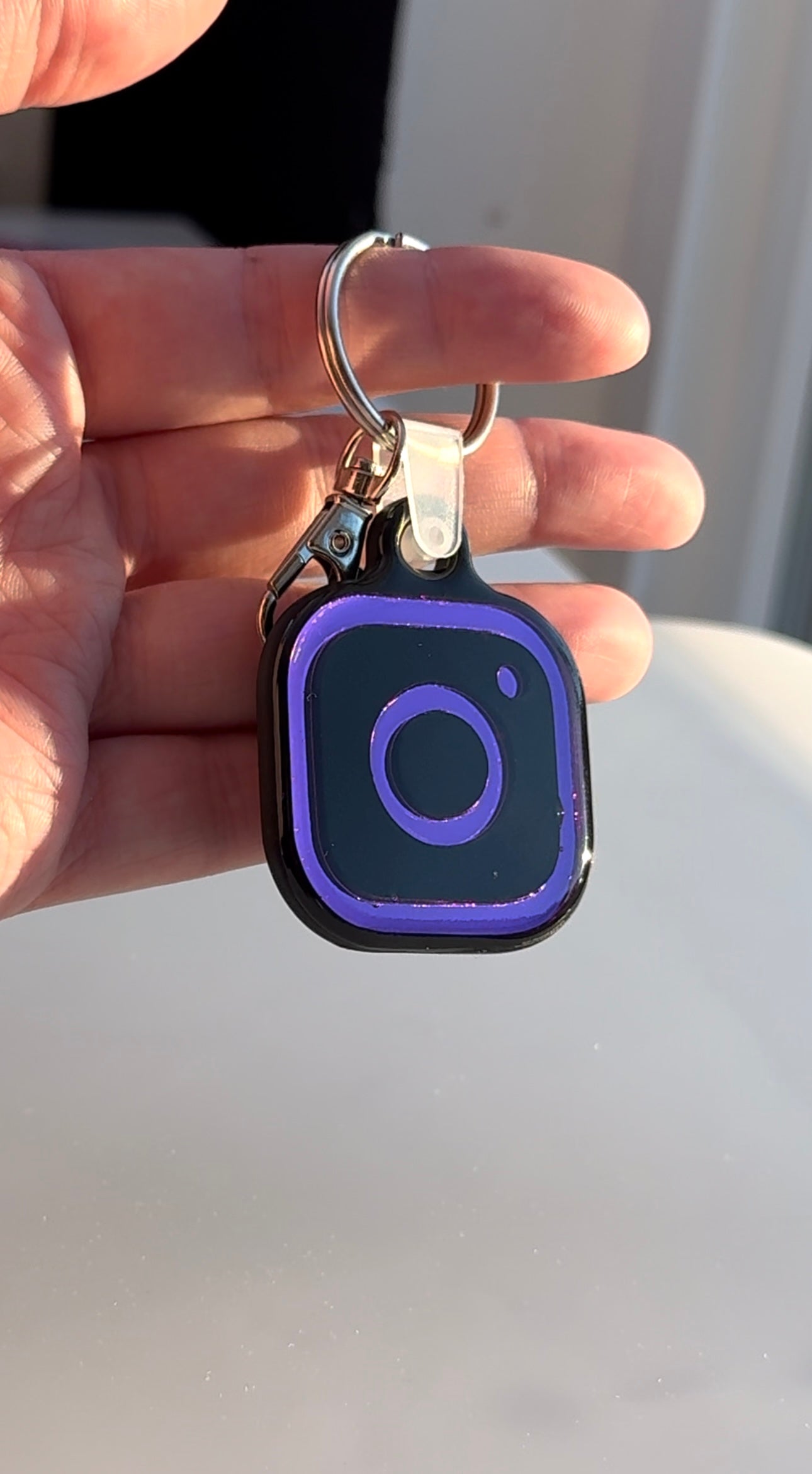 NFC Instagram with Mirror Logo KeyChain Free US Delivery