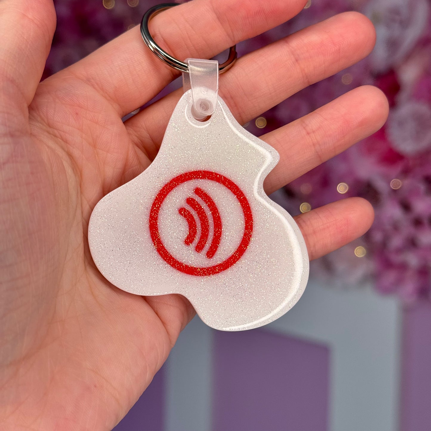 NFC Cherry keychain Free US Delivery