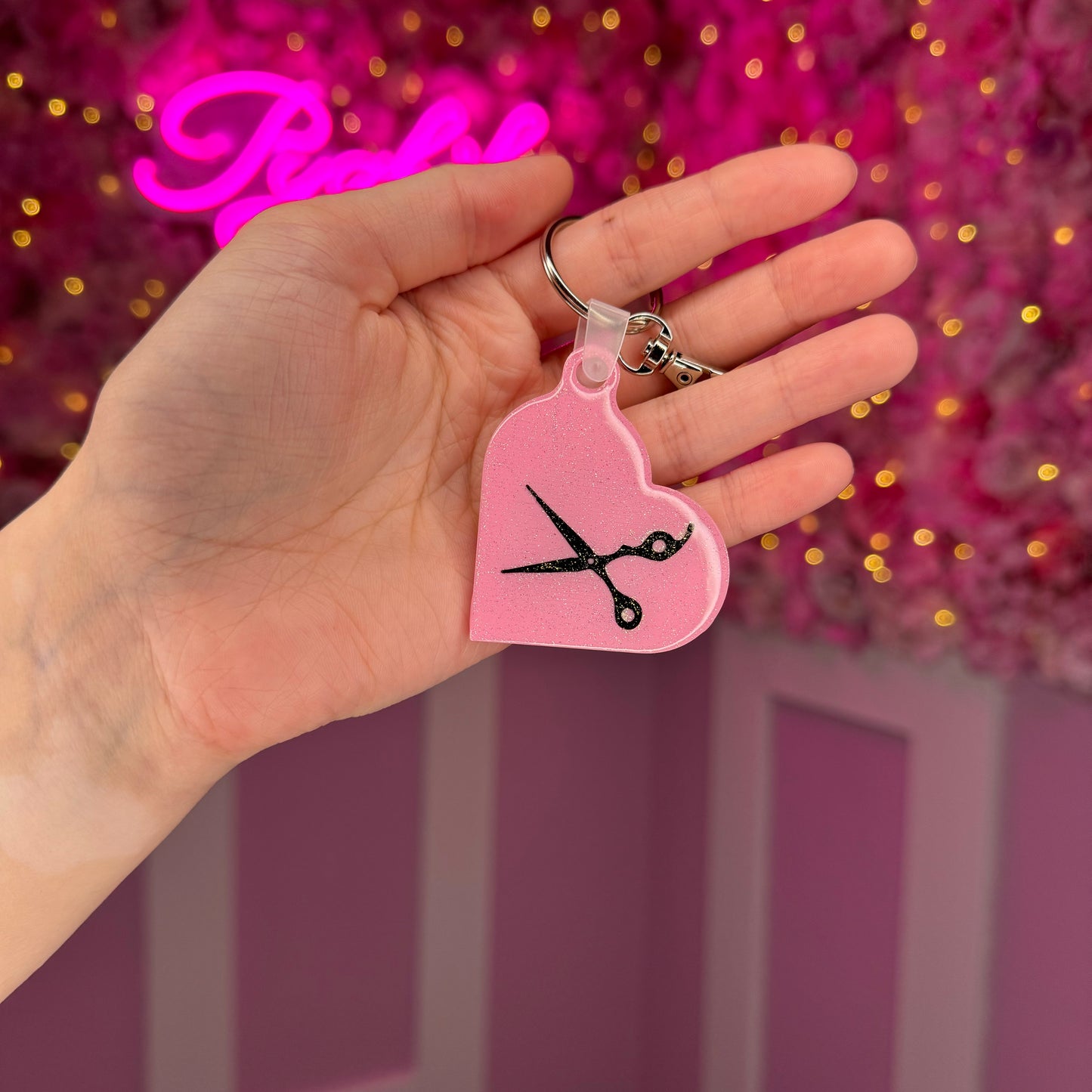 NFC Scissors Heart keychain Free US Delivery