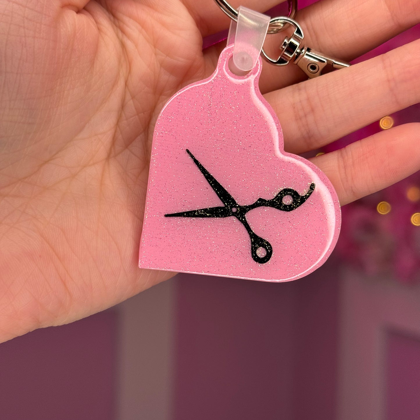 NFC Scissors Heart keychain Free US Delivery