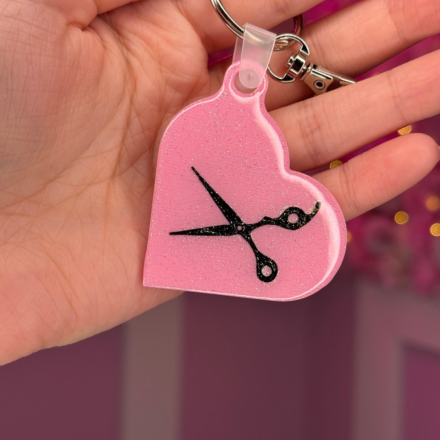 NFC Scissors Heart keychain Free US Delivery