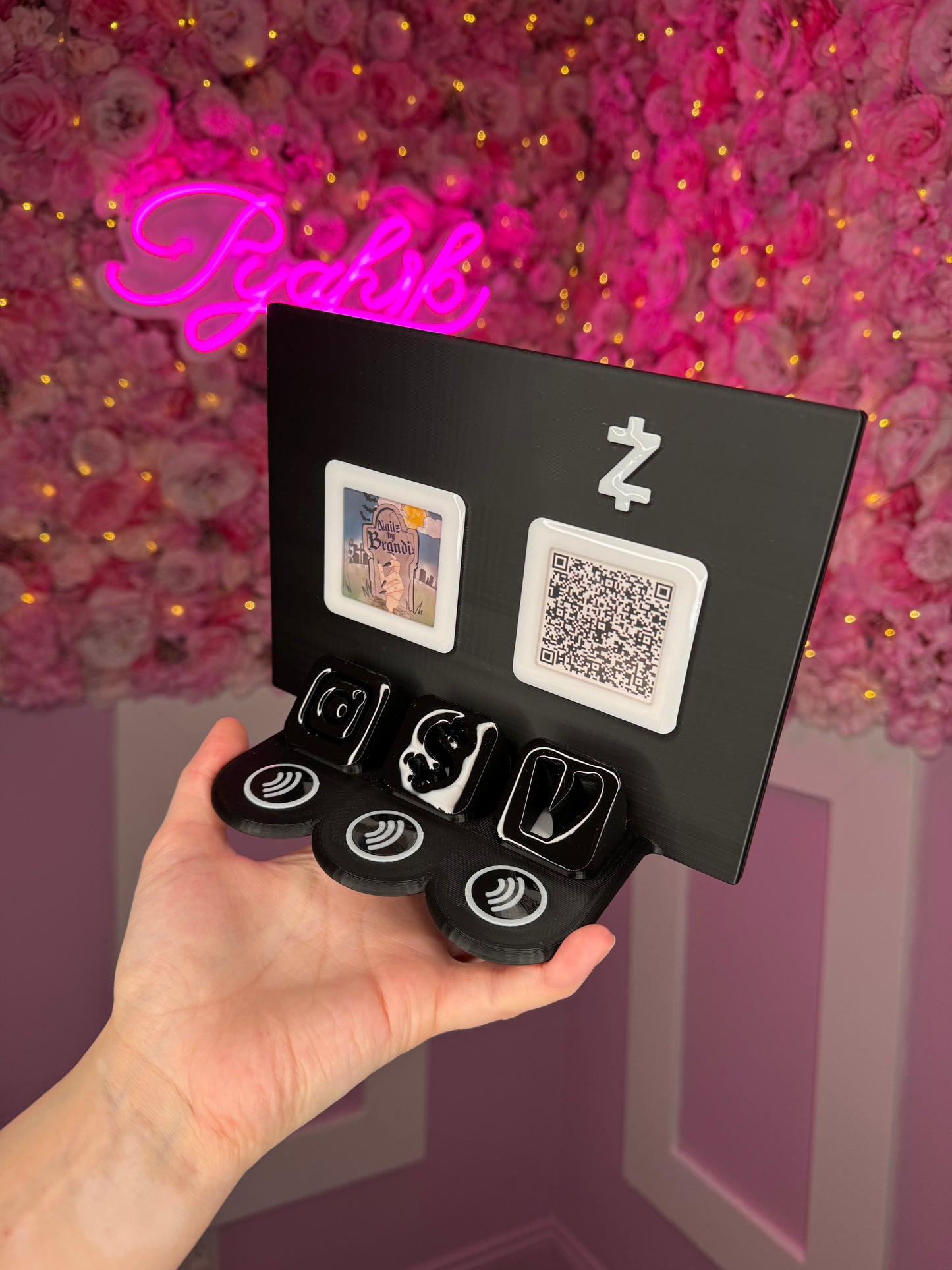 3 Payment Stand with Instagram and logo FREE US DELIVERY