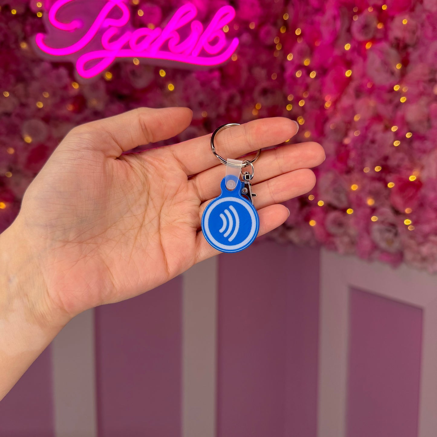 NFC Square/Circle keychain Free US Delivery