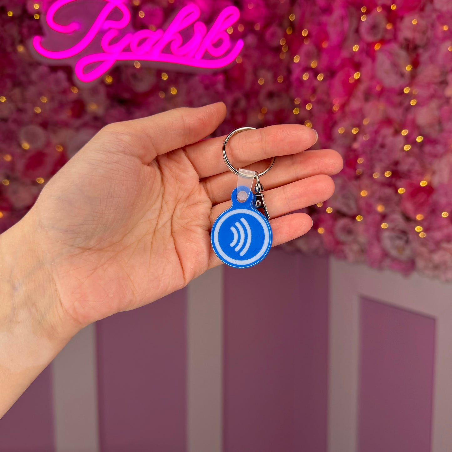 NFC Square/Circle keychain Free US Delivery
