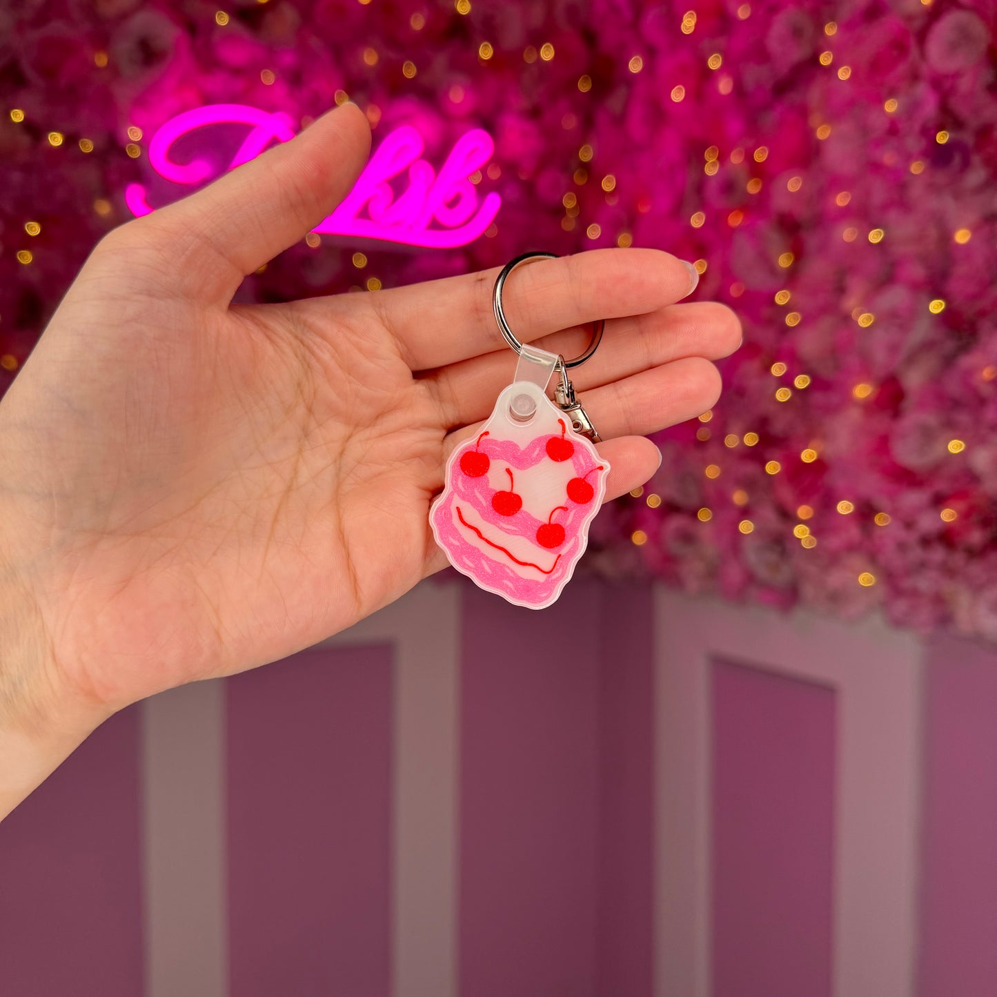 NFC Vintage Cake Heart keychain Free US Delivery