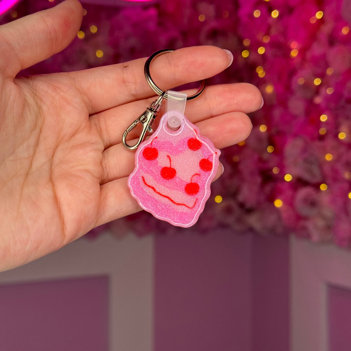 NFC Vintage Cake Heart keychain Free US Delivery
