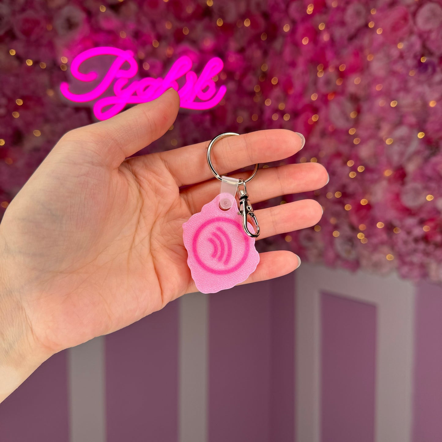 NFC Vintage Cake Heart keychain Free US Delivery