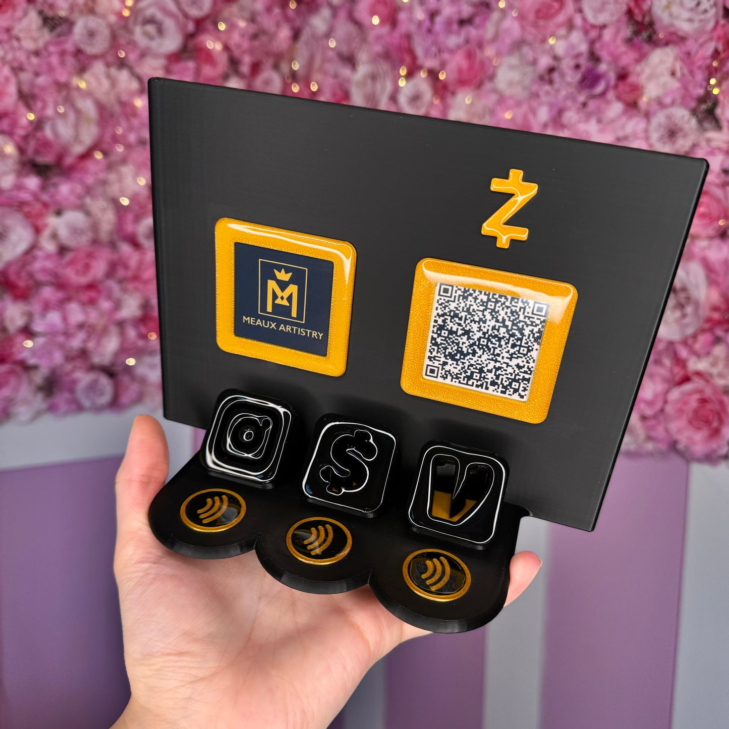 3 Payment Stand with Instagram and logo FREE US DELIVERY
