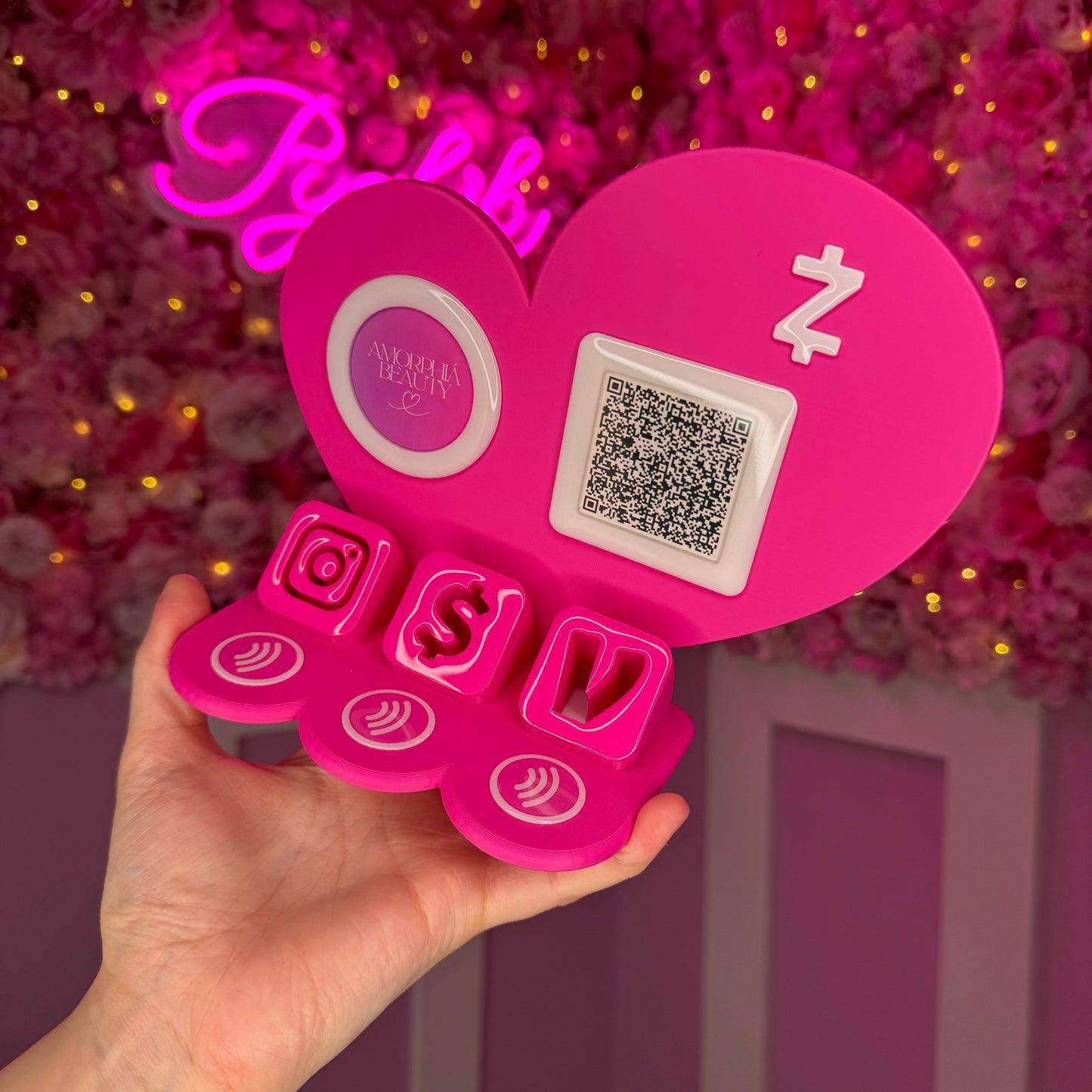 3 Payment Stand with Instagram and logo FREE US DELIVERY