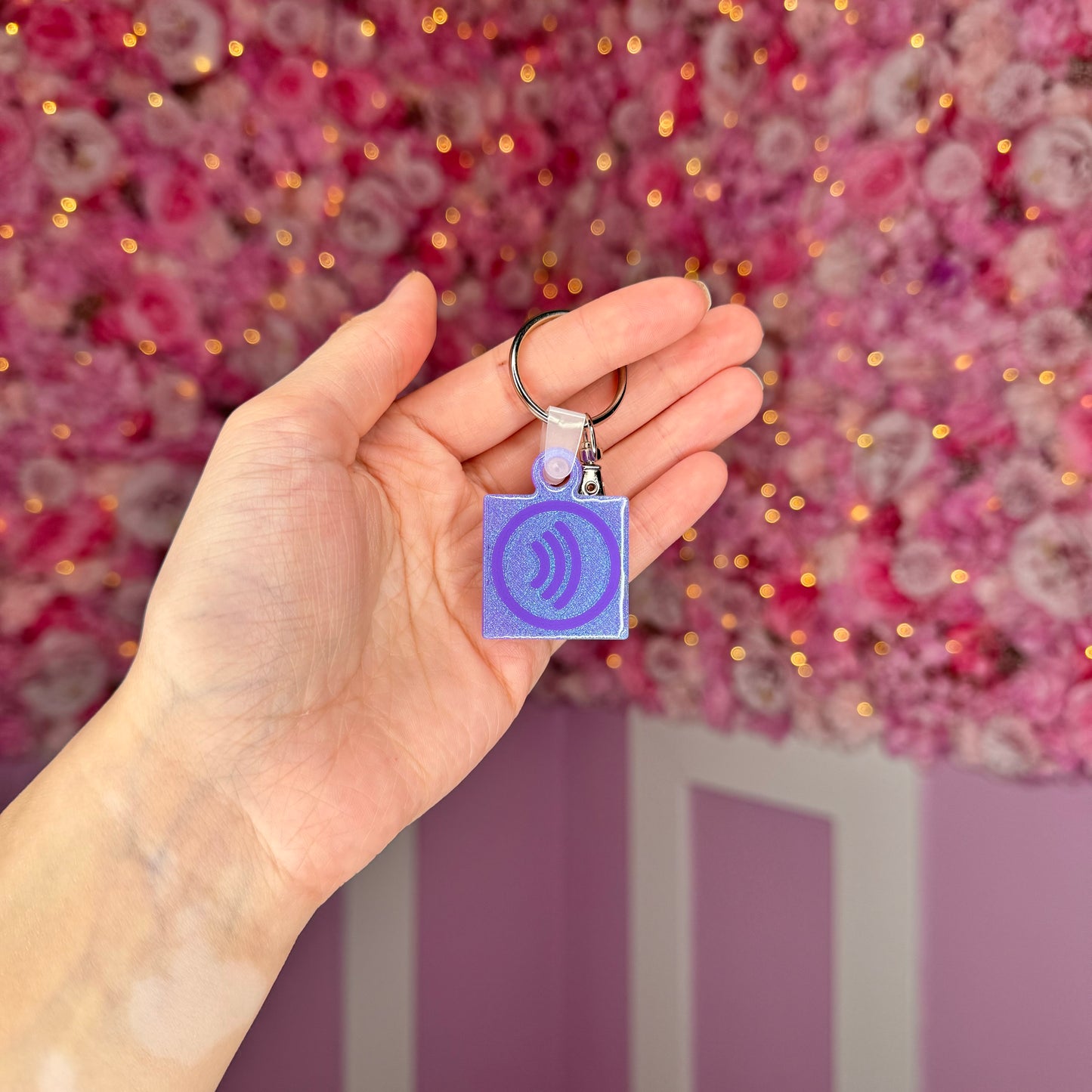 NFC Square/Circle keychain Free US Delivery
