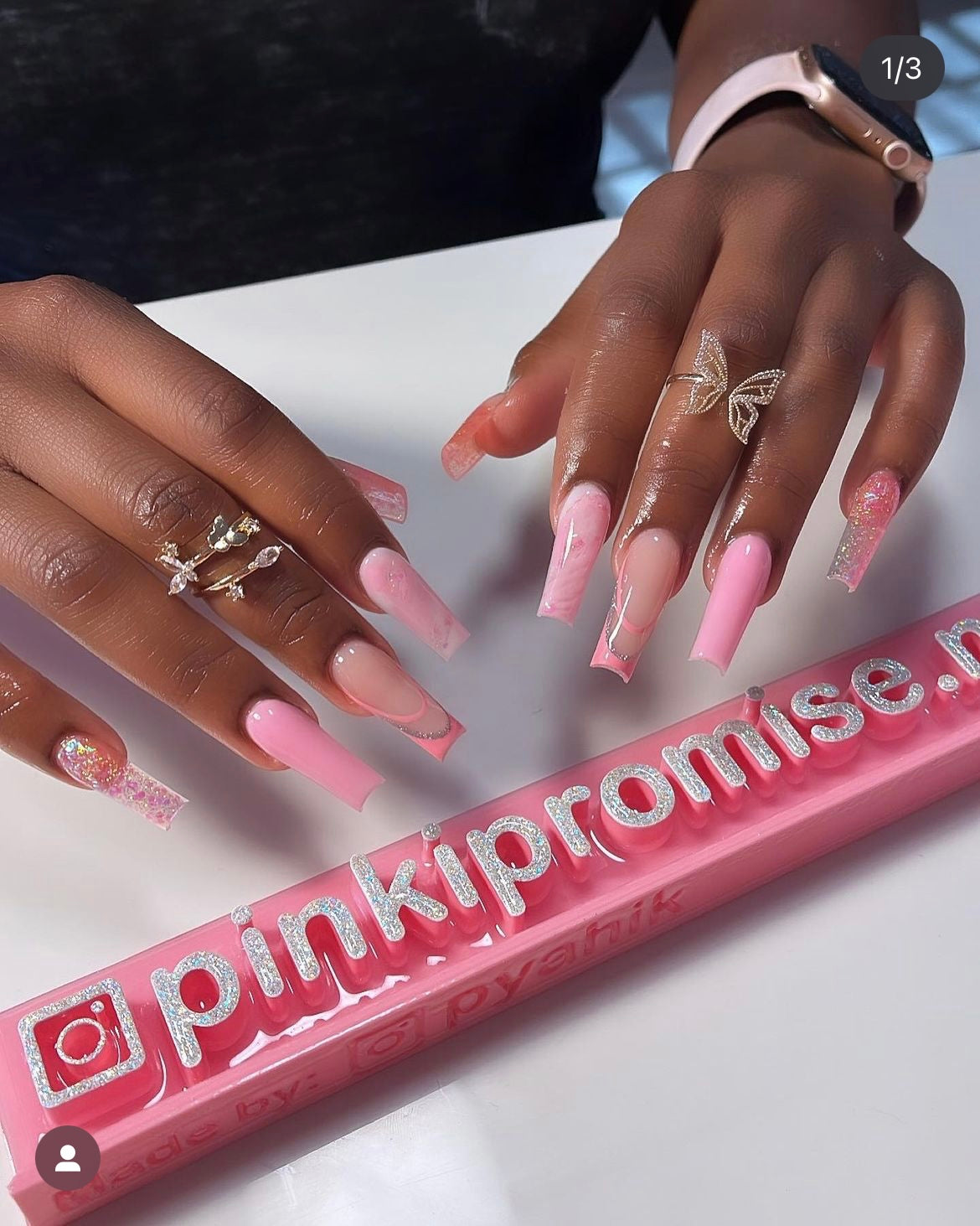 Light pink nameplate #55