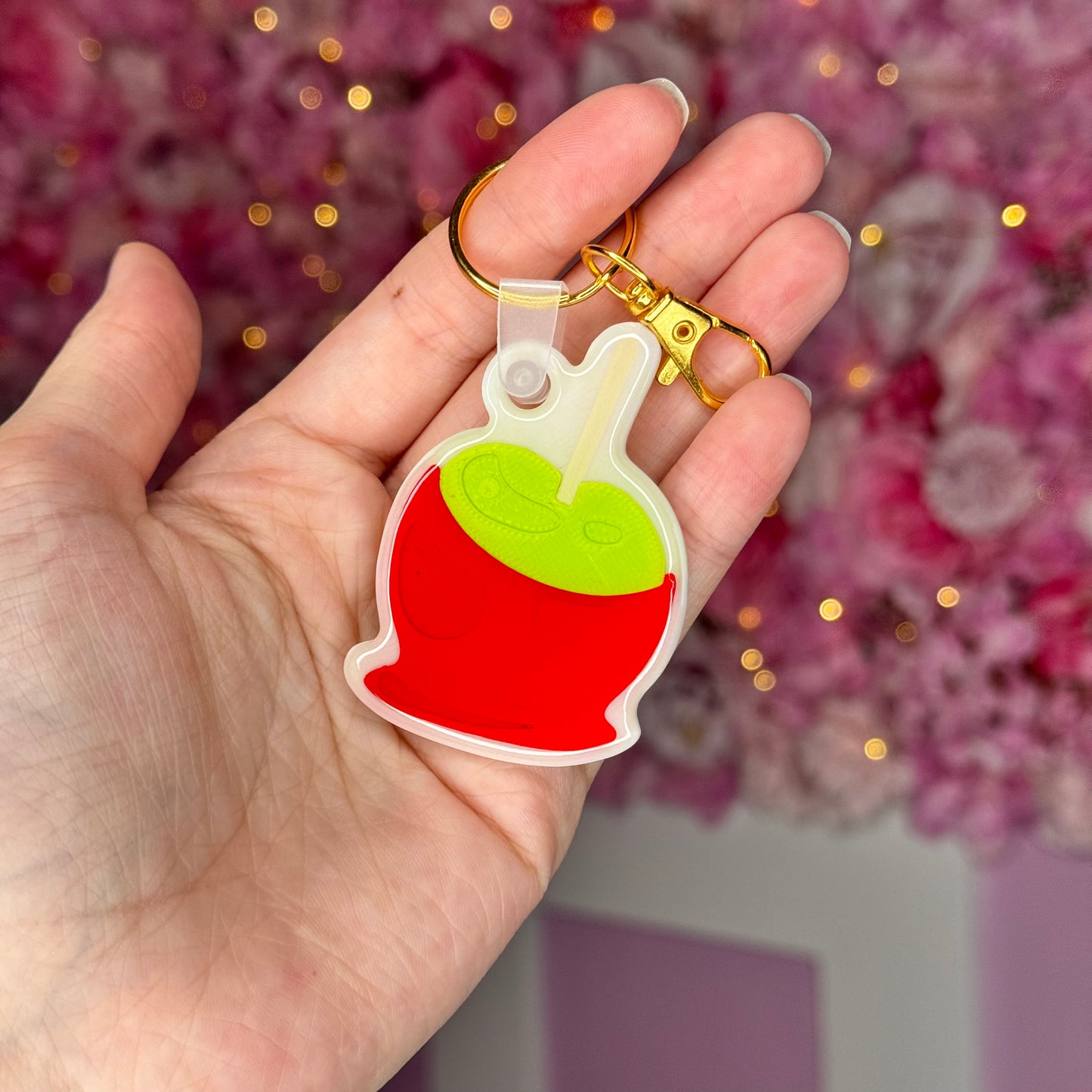 NFC Dipped Caramel Apple keychain Free US Delivery