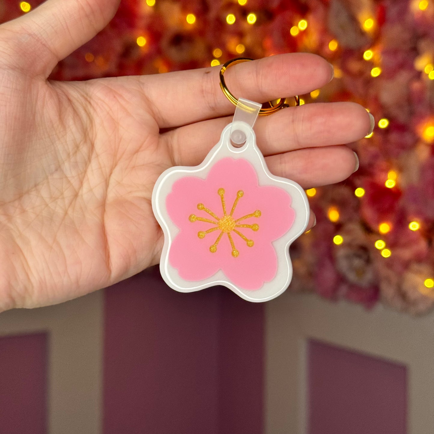 NFC Cherry Blossom keychain Free US Delivery
