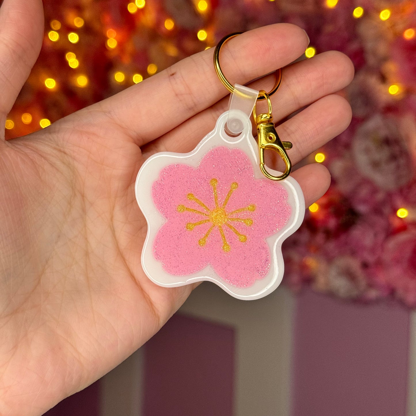 NFC Cherry Blossom keychain Free US Delivery