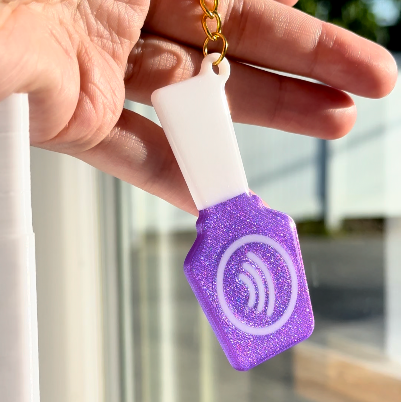 NFC Nail Bottle KeyChain Free US Delivery