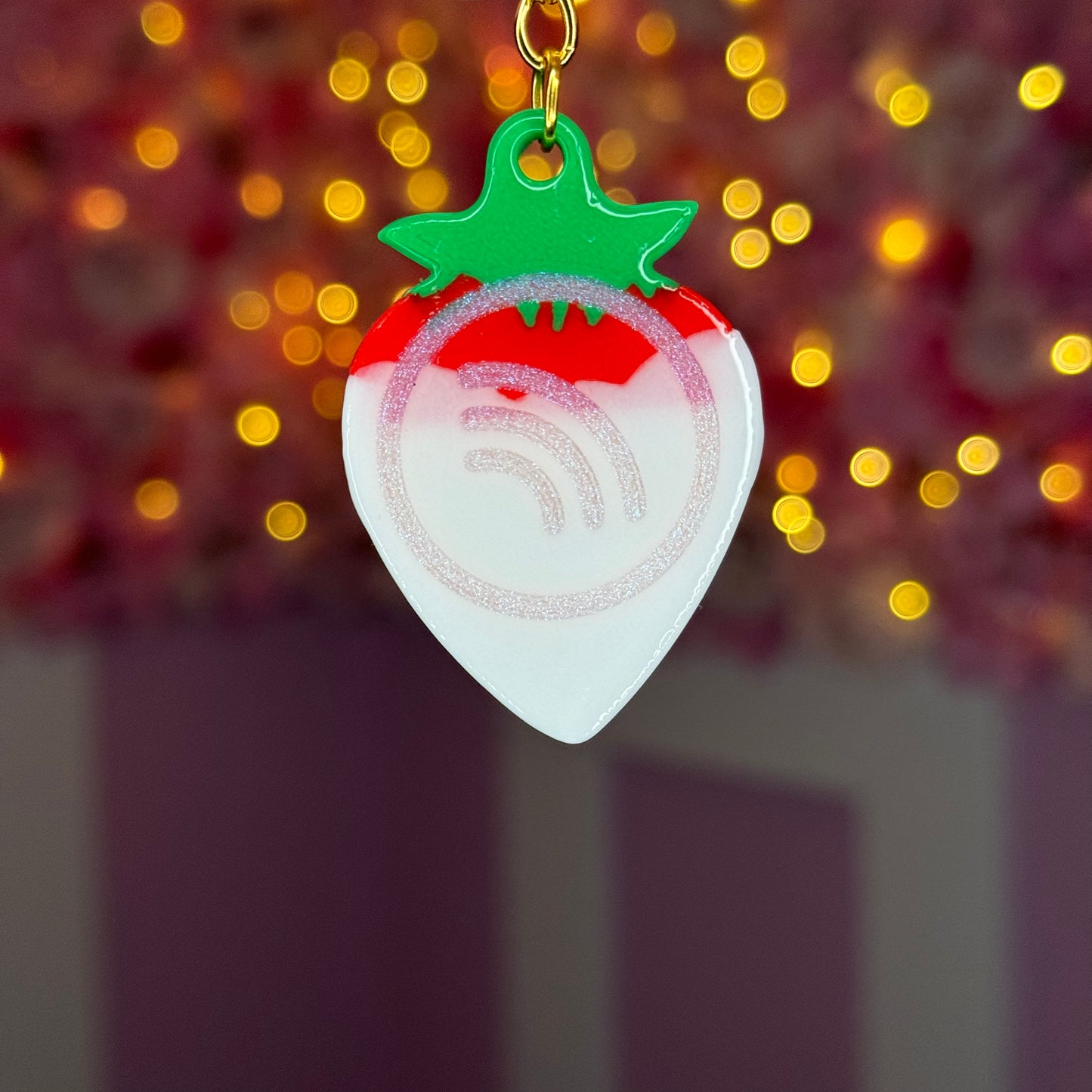 NFC Strawberry KeyChain Free US Delivery