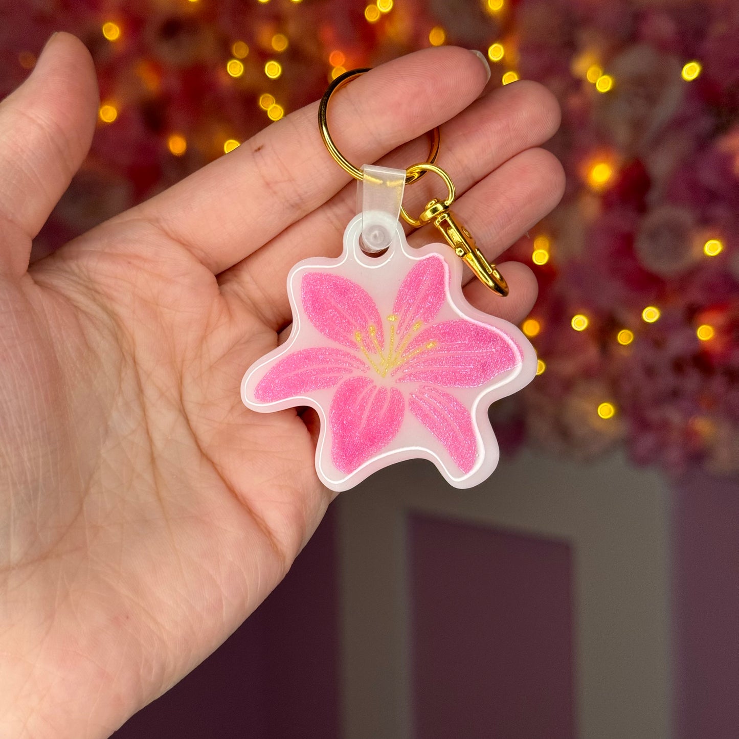 NFC Lily keychain Free US Delivery