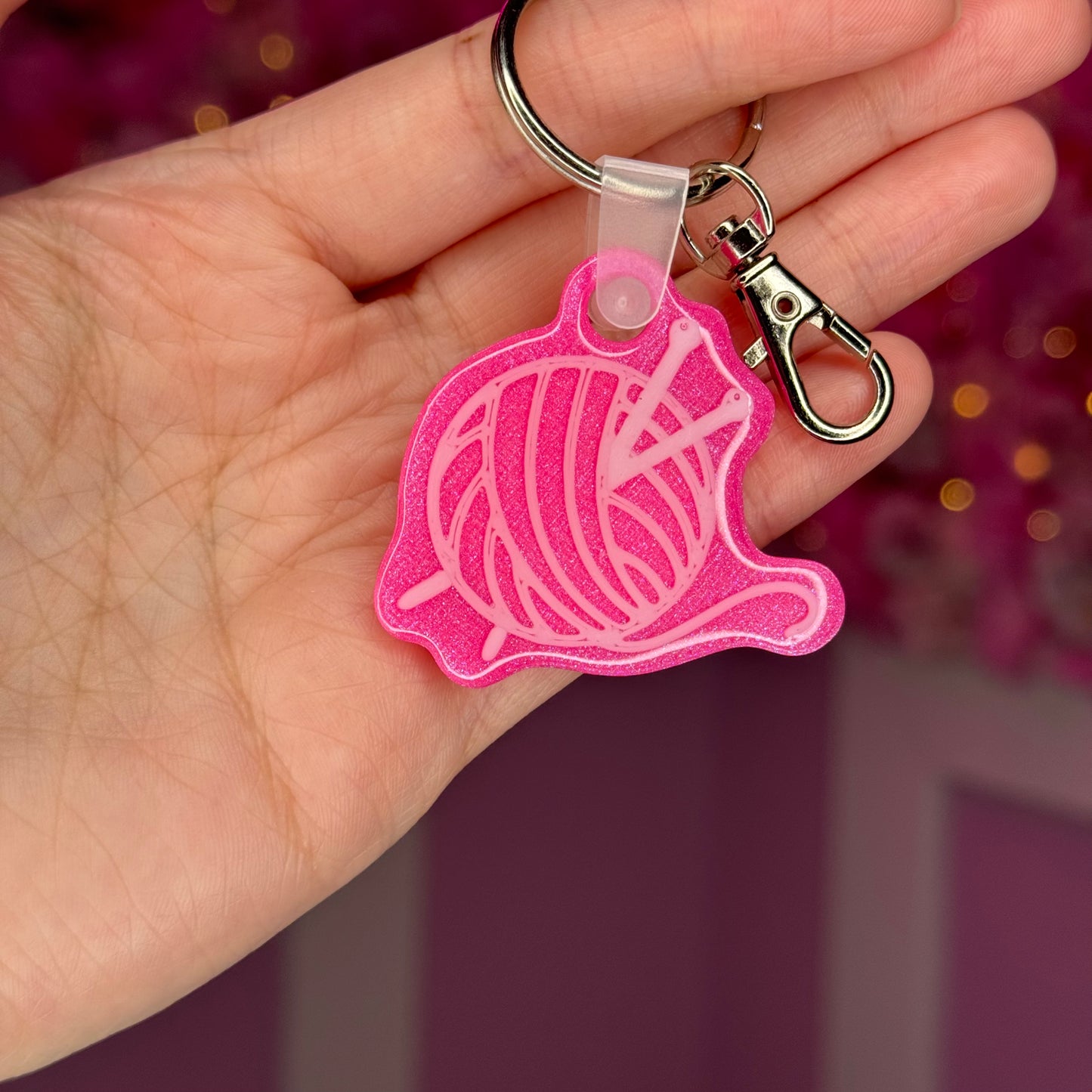 NFC Yarn Ball KeyChain Free US Delivery