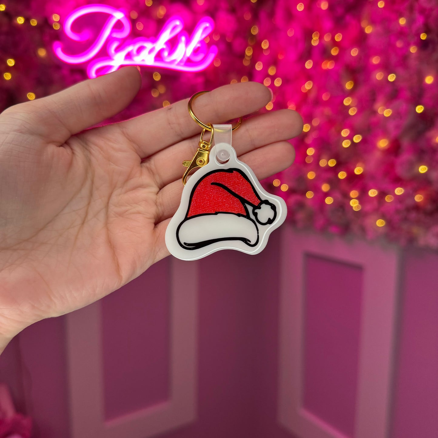 NFC Santa Hat KeyChain Free US Delivery