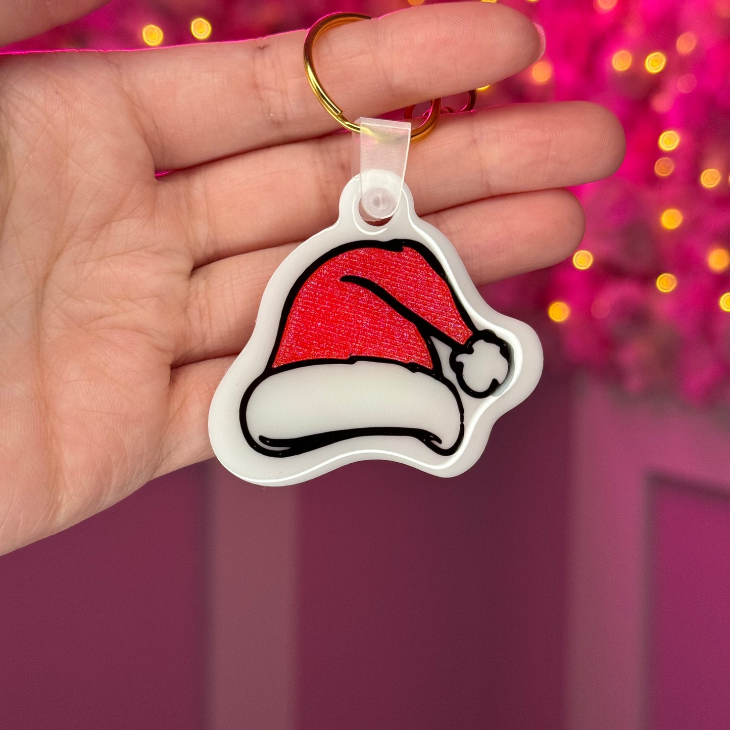 NFC Santa Hat KeyChain Free US Delivery