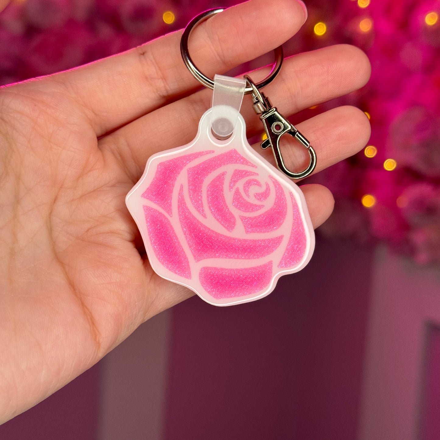 NFC Rose keychain Free US Delivery