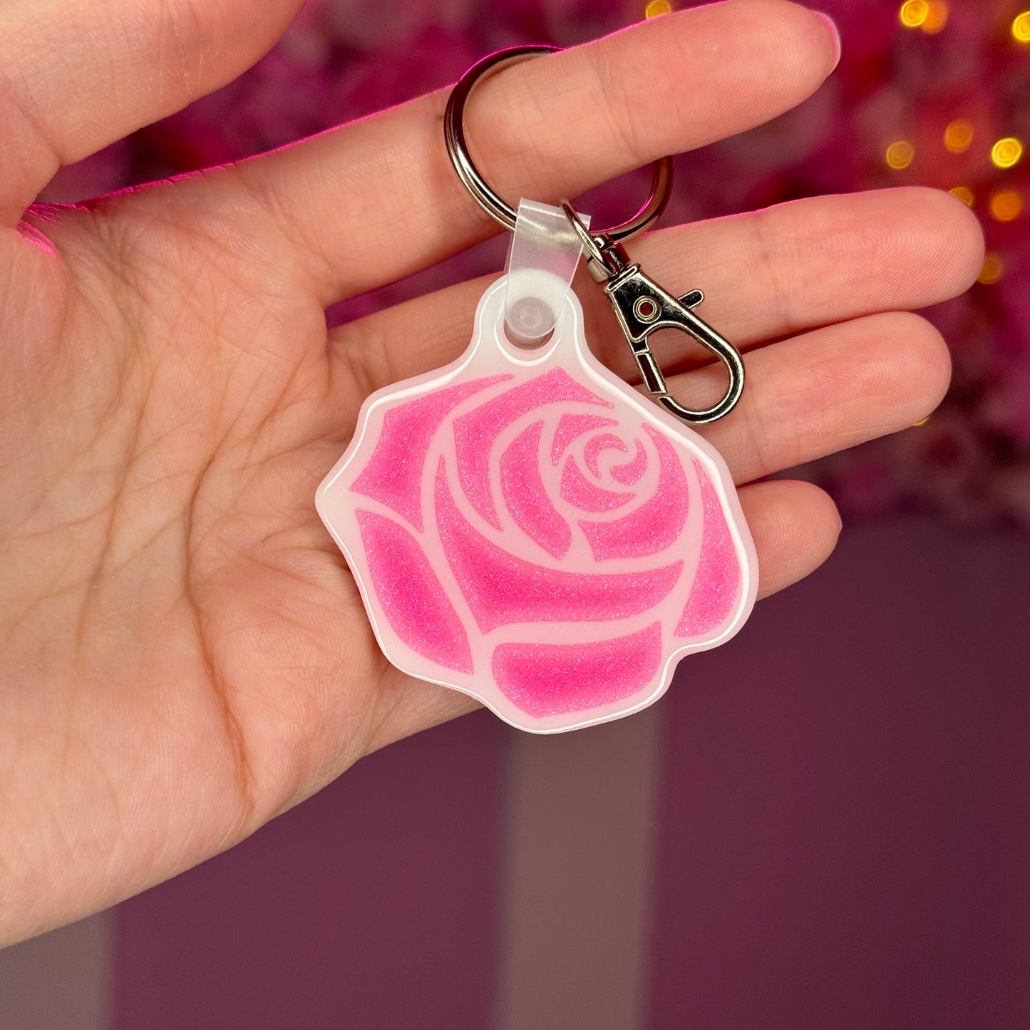 NFC Rose keychain Free US Delivery