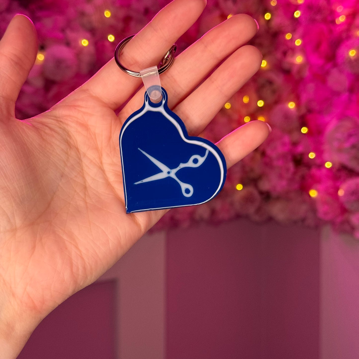 NFC Scissors Heart keychain Free US Delivery