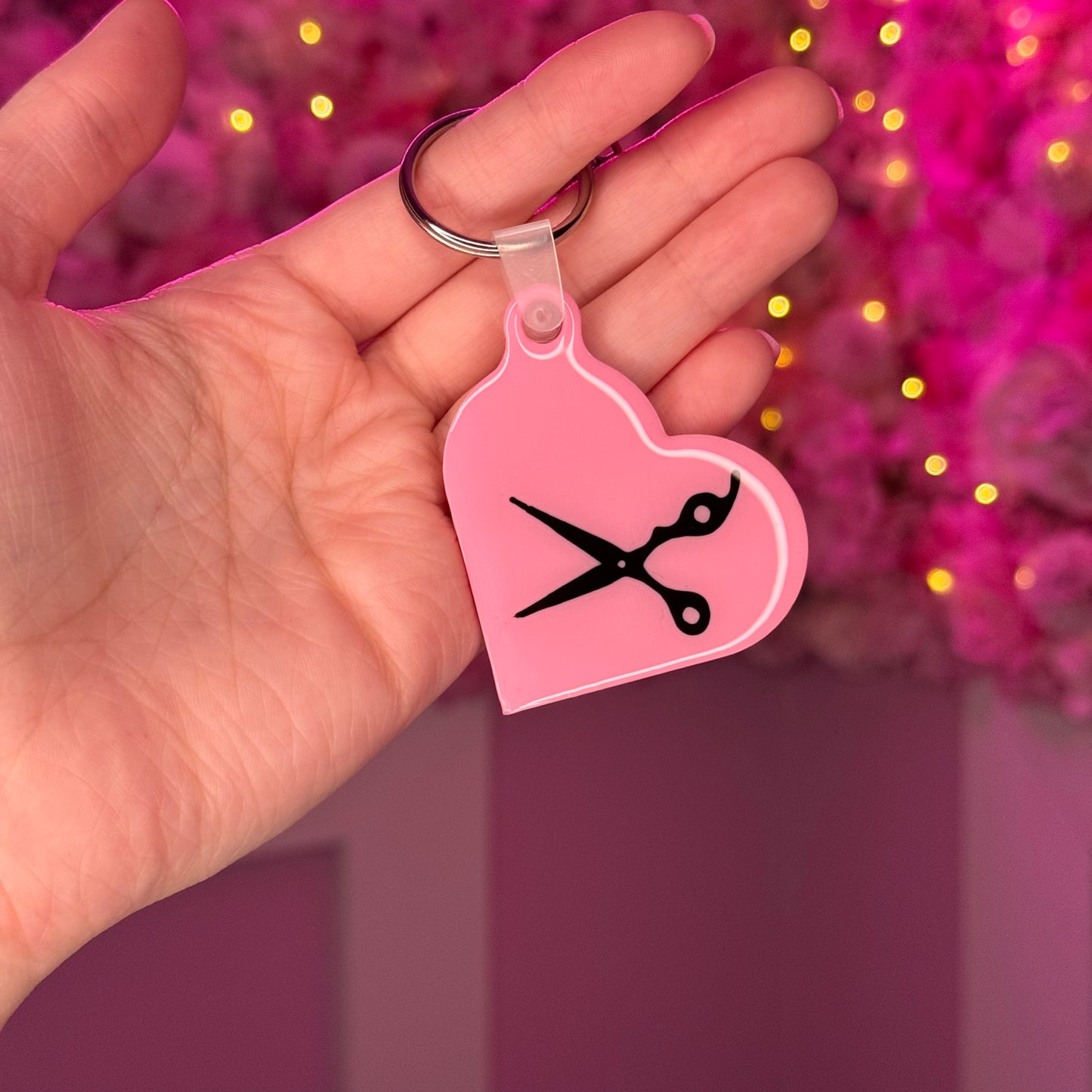 NFC Scissors Heart keychain Free US Delivery