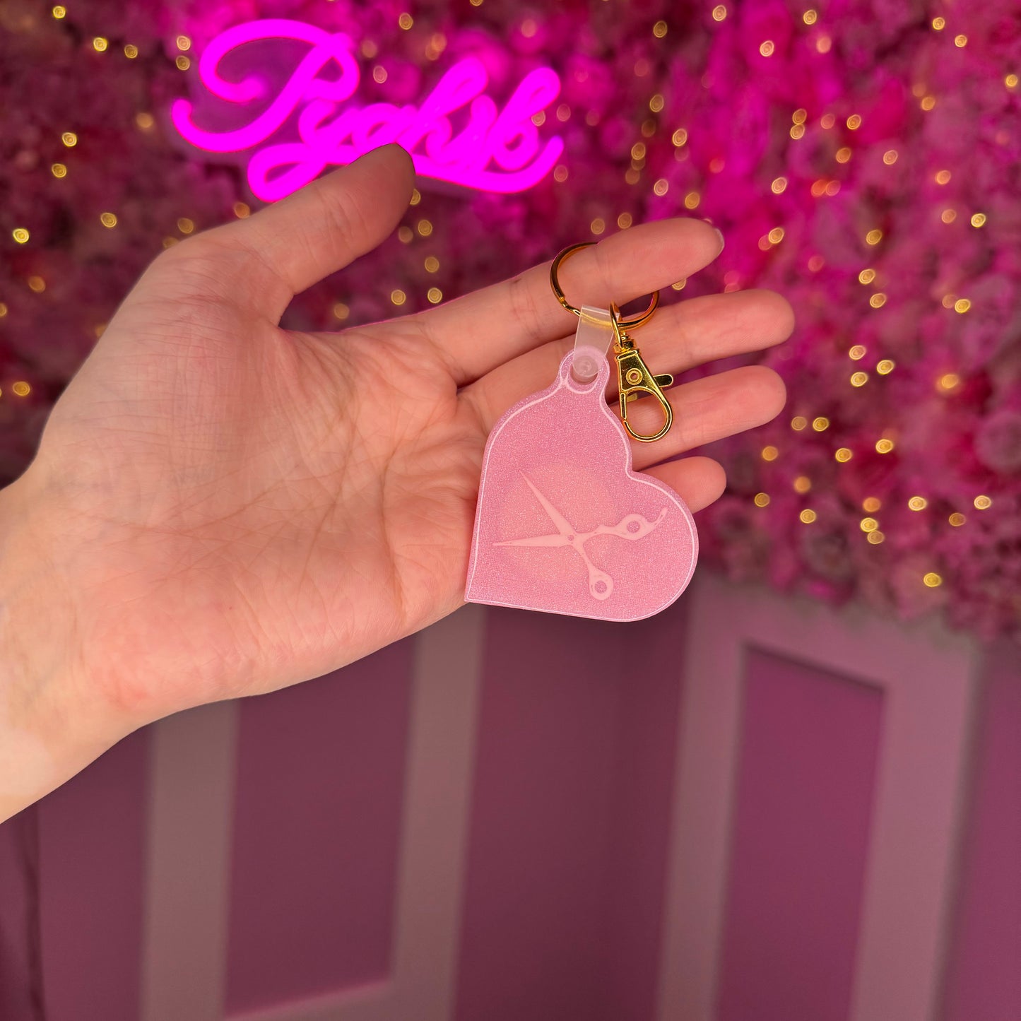 NFC Scissors Heart keychain Free US Delivery