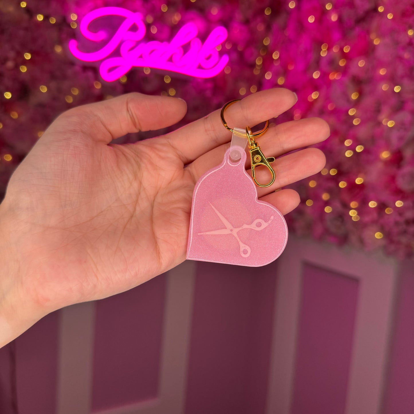 NFC Scissors Heart keychain Free US Delivery