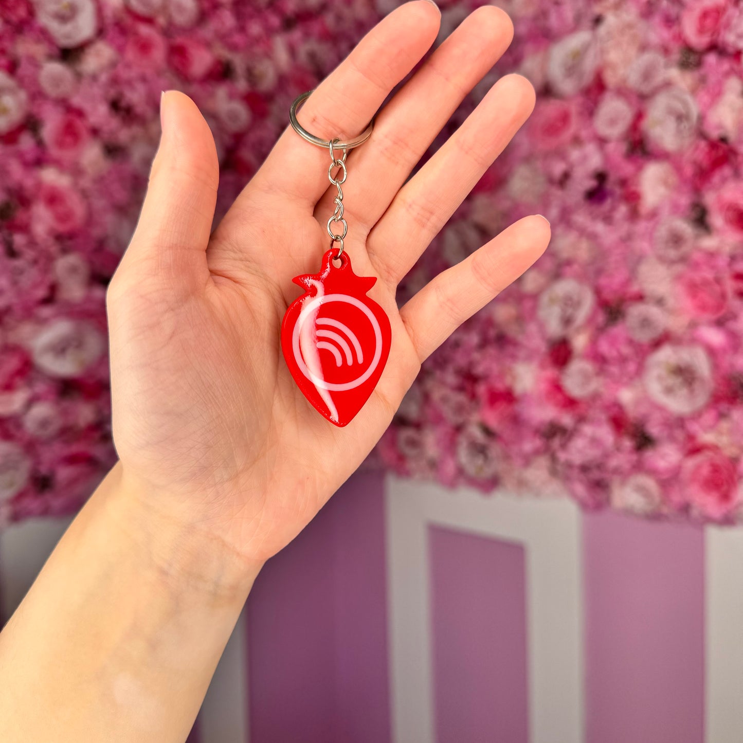 NFC Strawberry KeyChain Free US Delivery