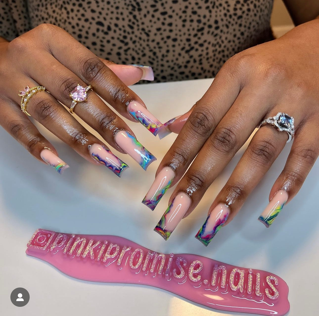 Mini light pink nameplate #2