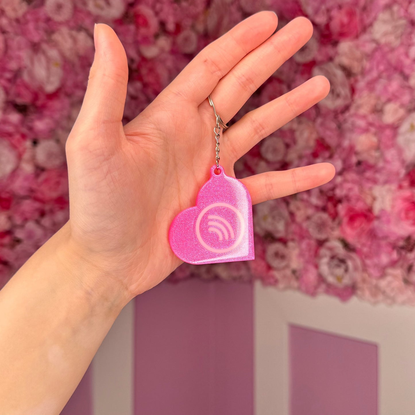 NFC Heart KeyChain Free US Delivery