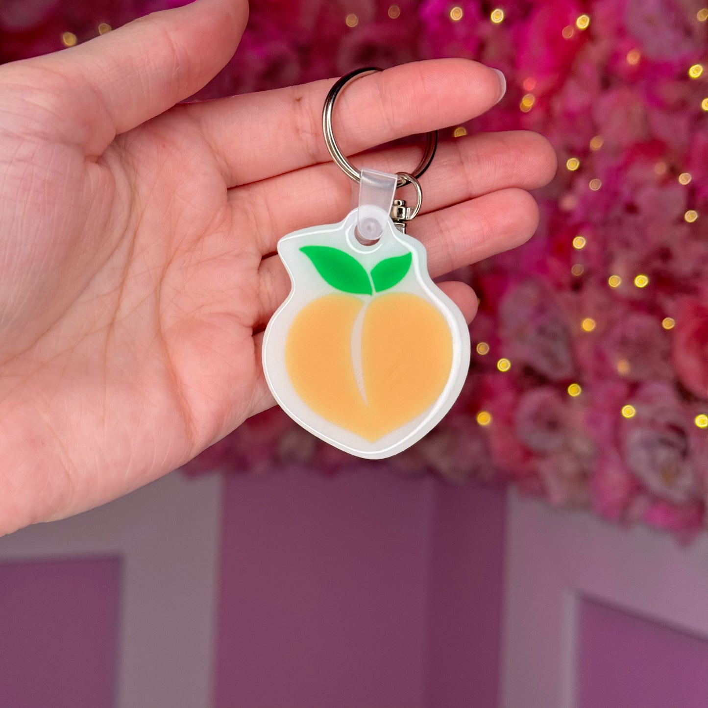 NFC Peach keychain Free US Delivery