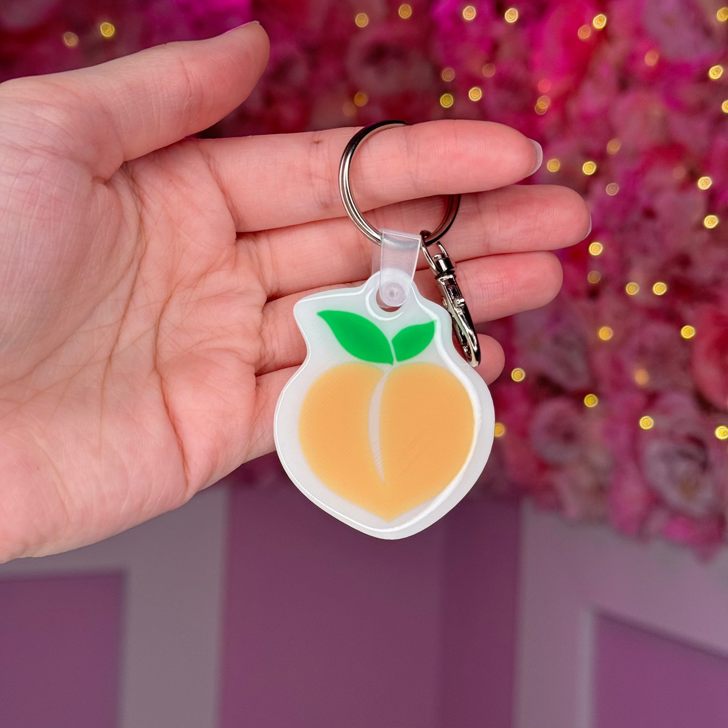 NFC Peach keychain Free US Delivery
