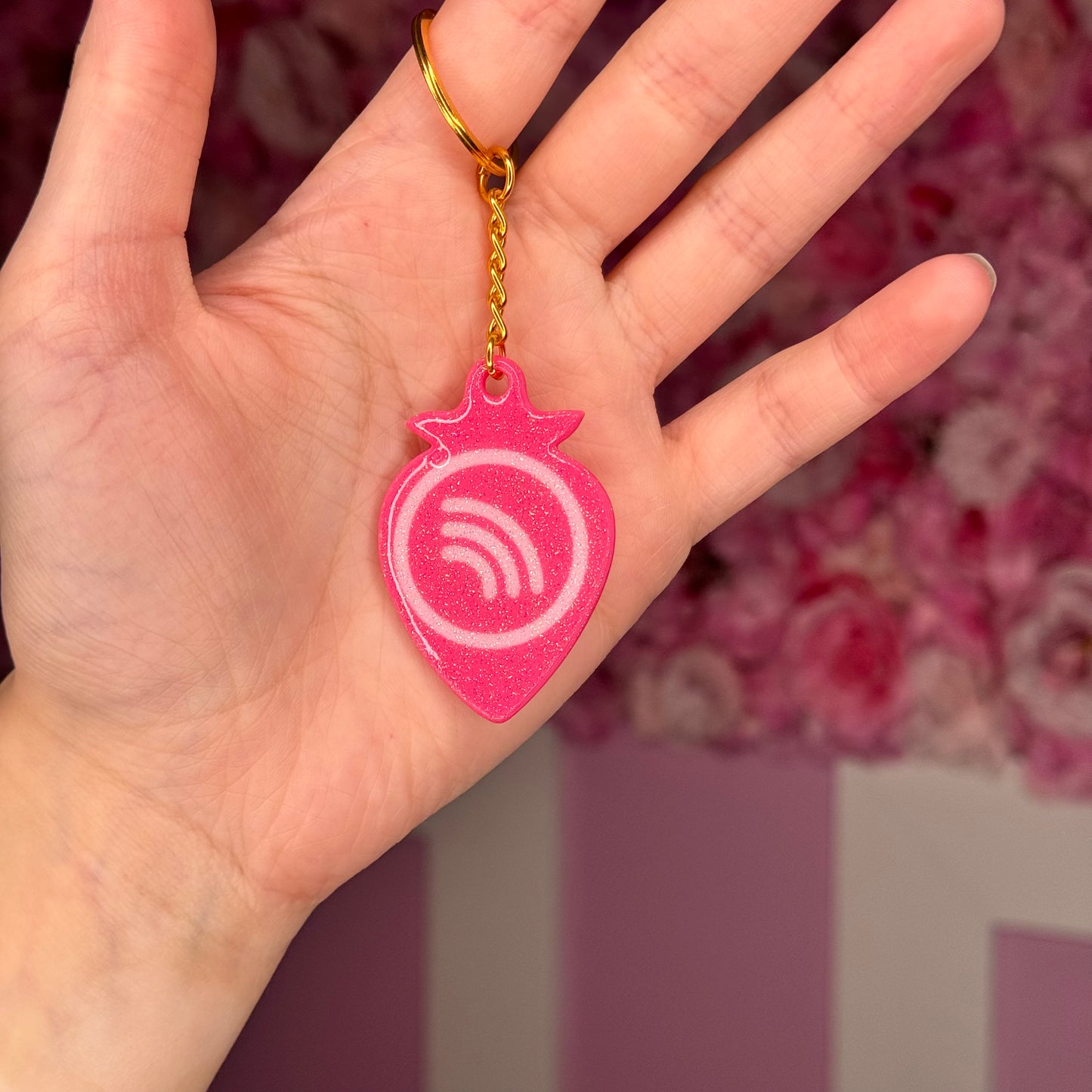 NFC Strawberry KeyChain Free US Delivery
