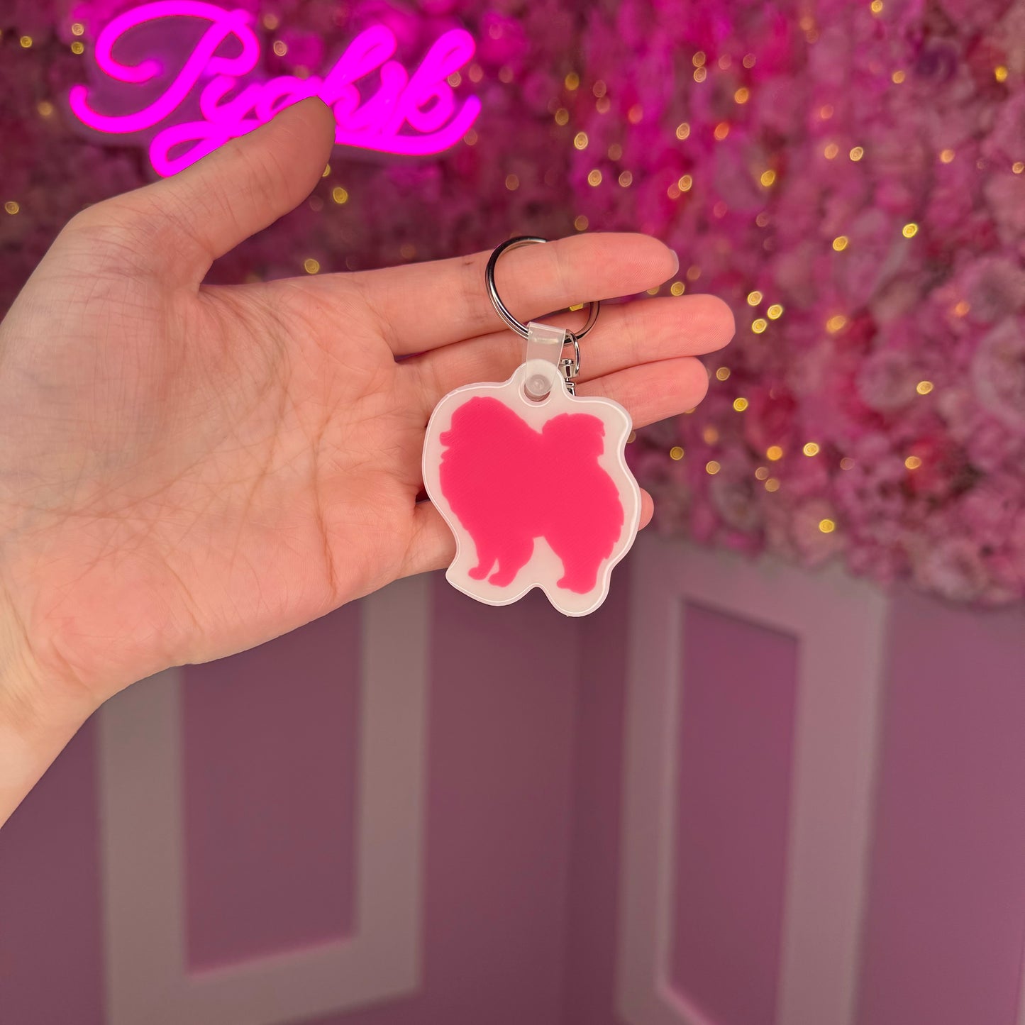 NFC Pomeranian keychain Free US Delivery