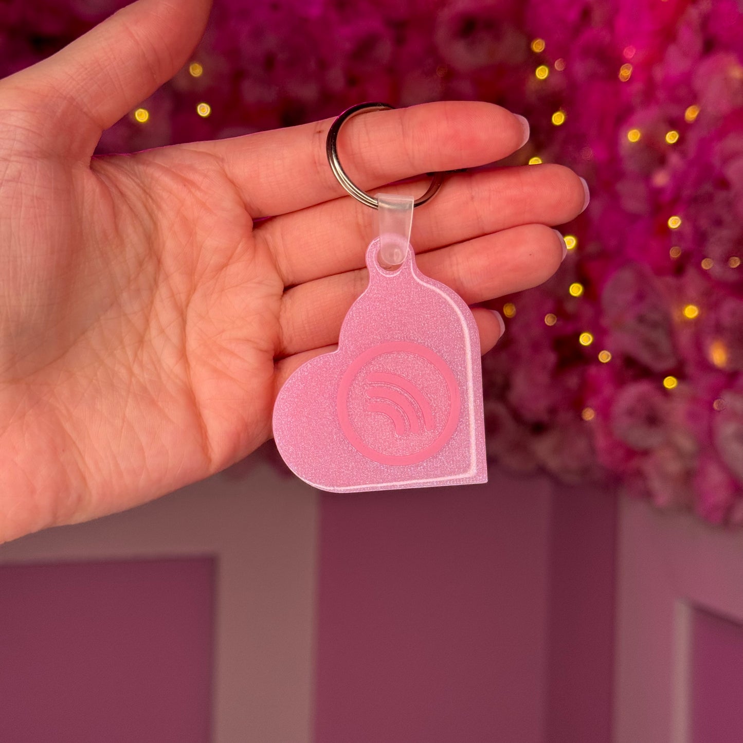 NFC Heart KeyChain Free US Delivery