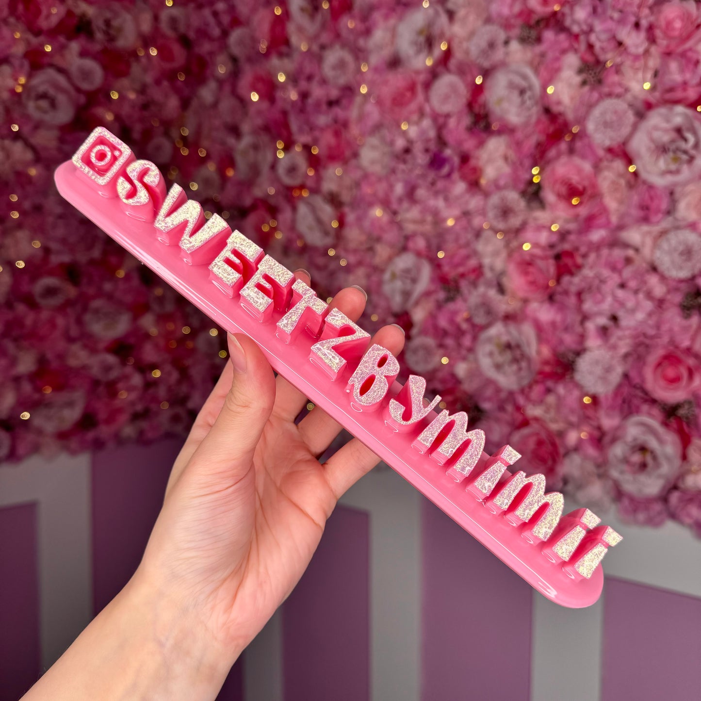 Light Pink nameplate #52