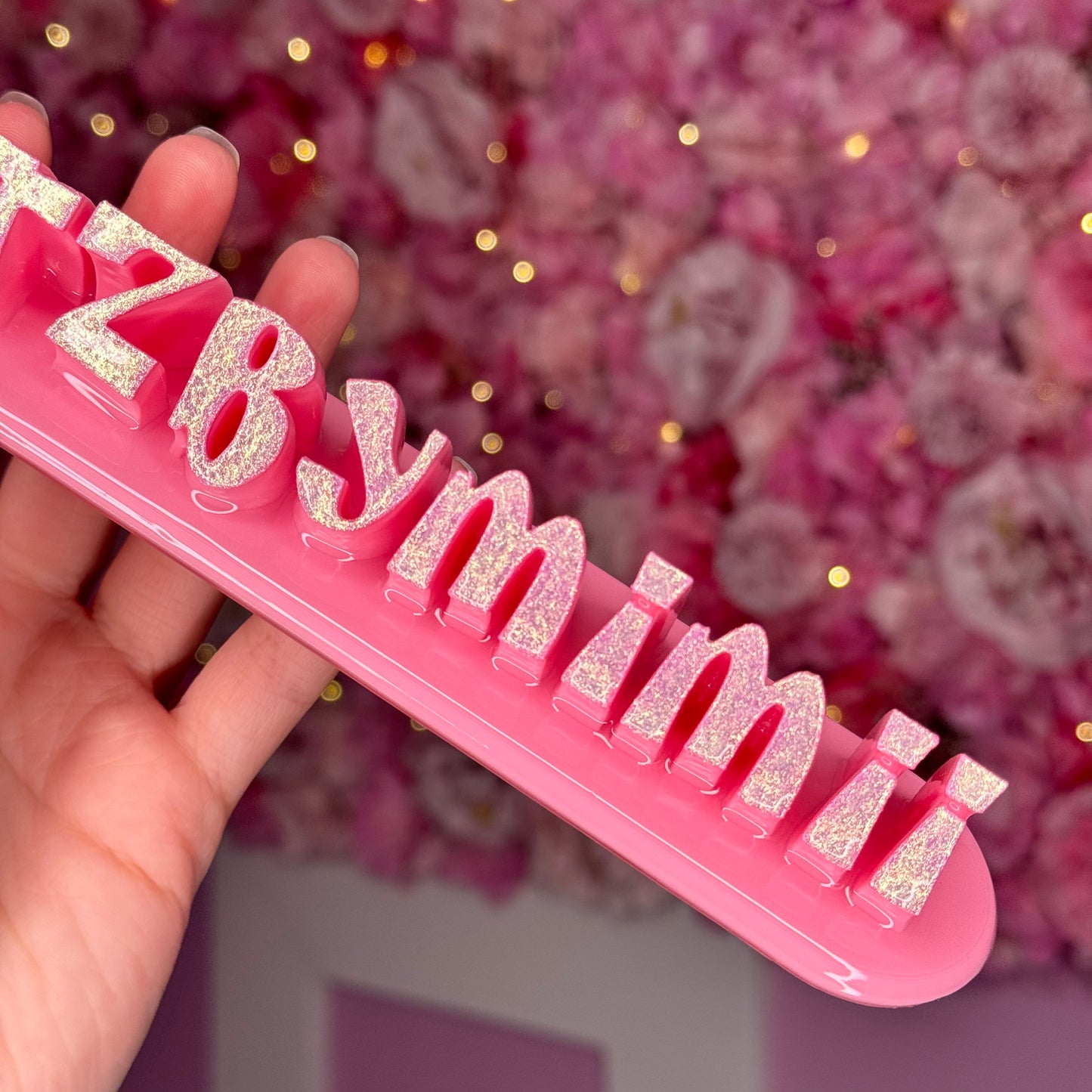 Light Pink nameplate #52