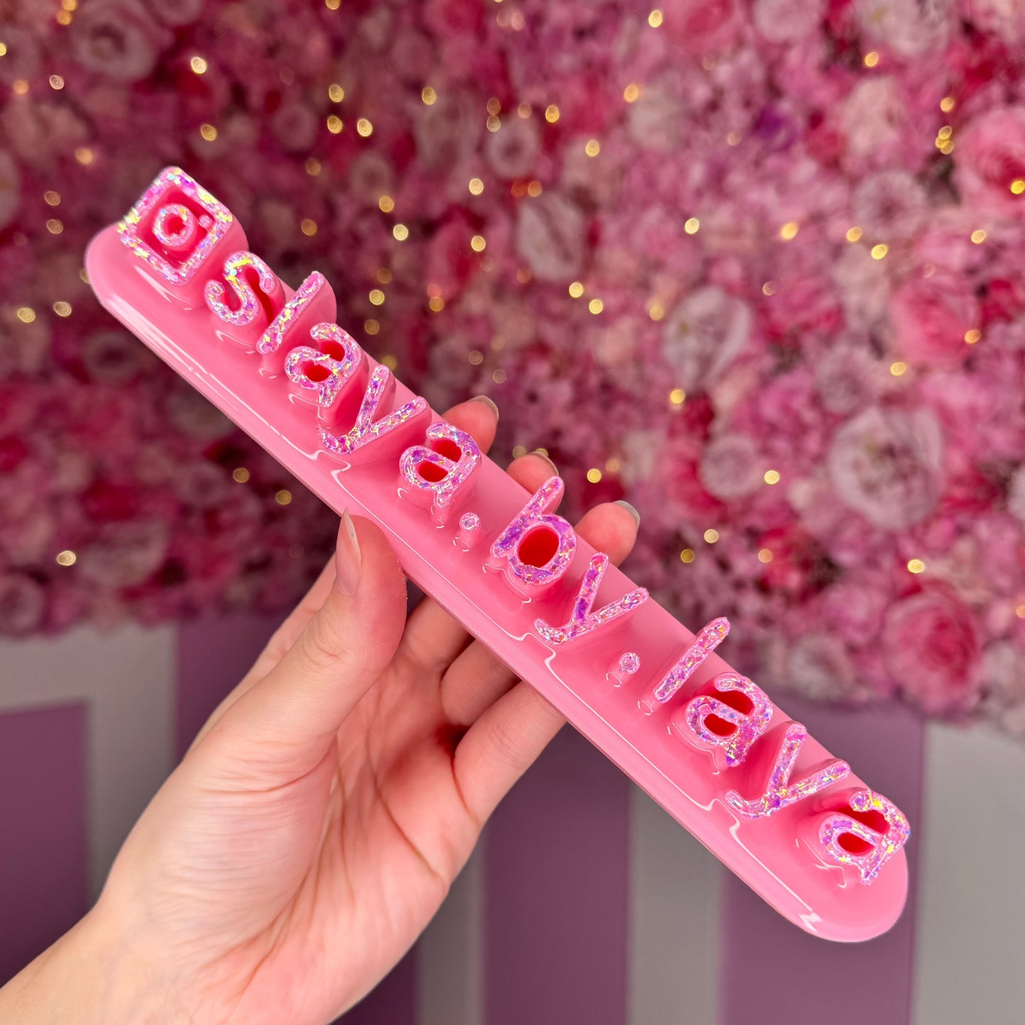 Pink nameplate #21