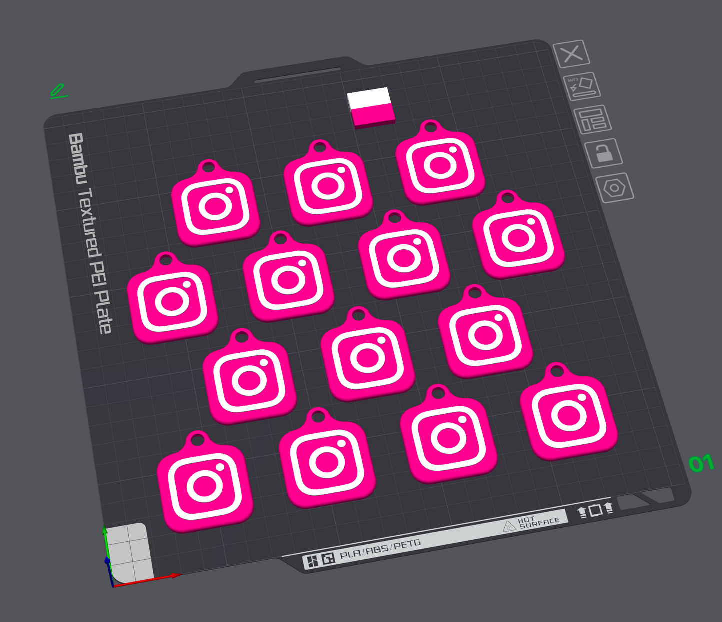 Instagram Keychain STL