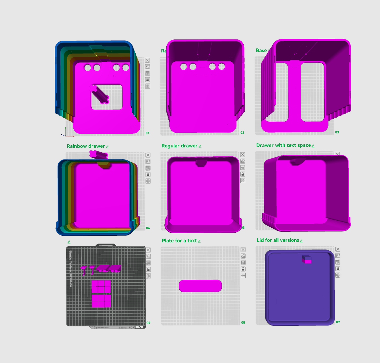 Marshmallow Organizer STL
