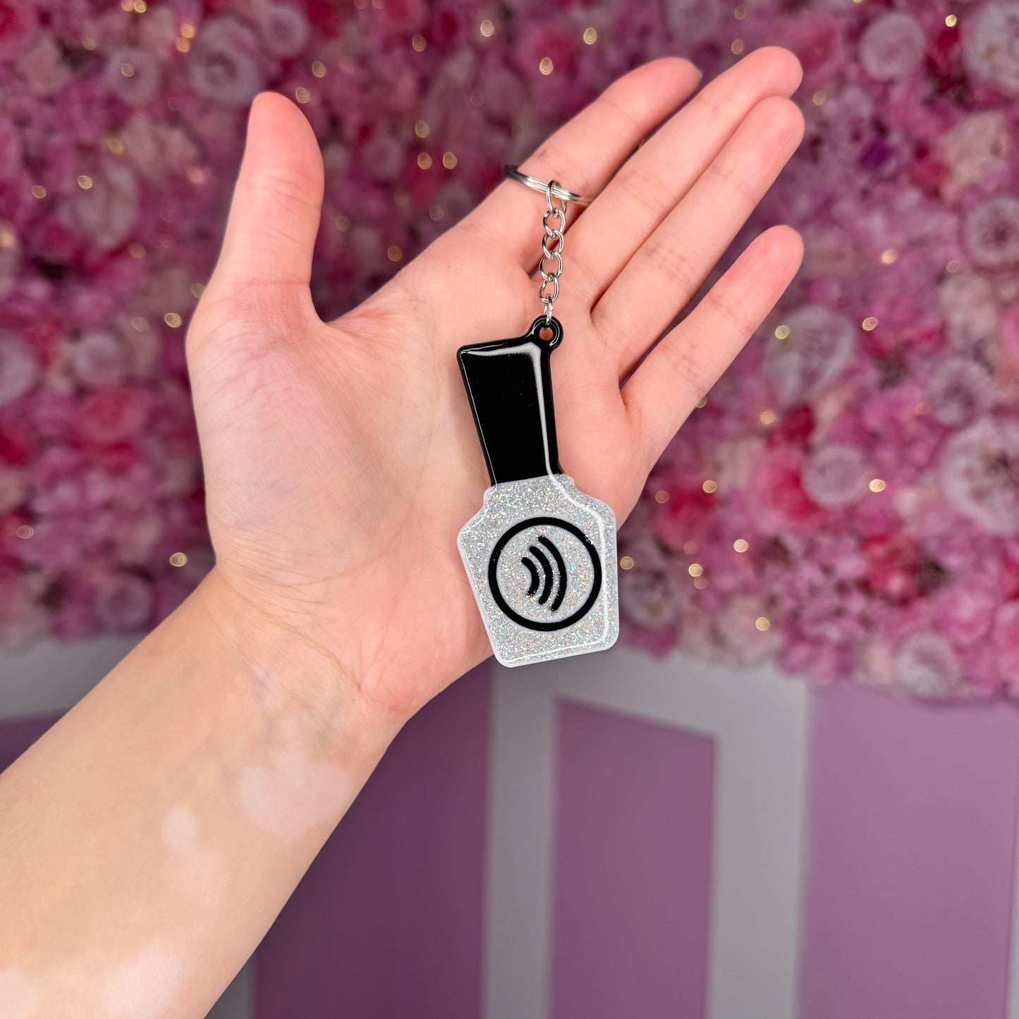 NFC Nail Bottle KeyChain Free US Delivery