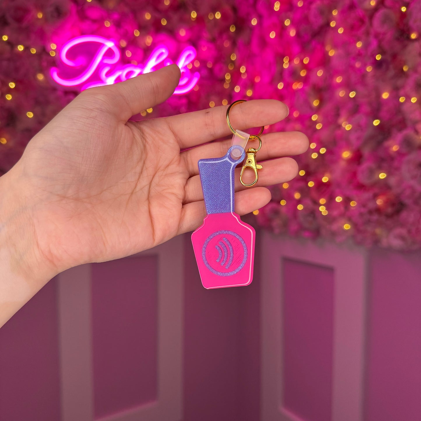 NFC Nail Bottle KeyChain Free US Delivery