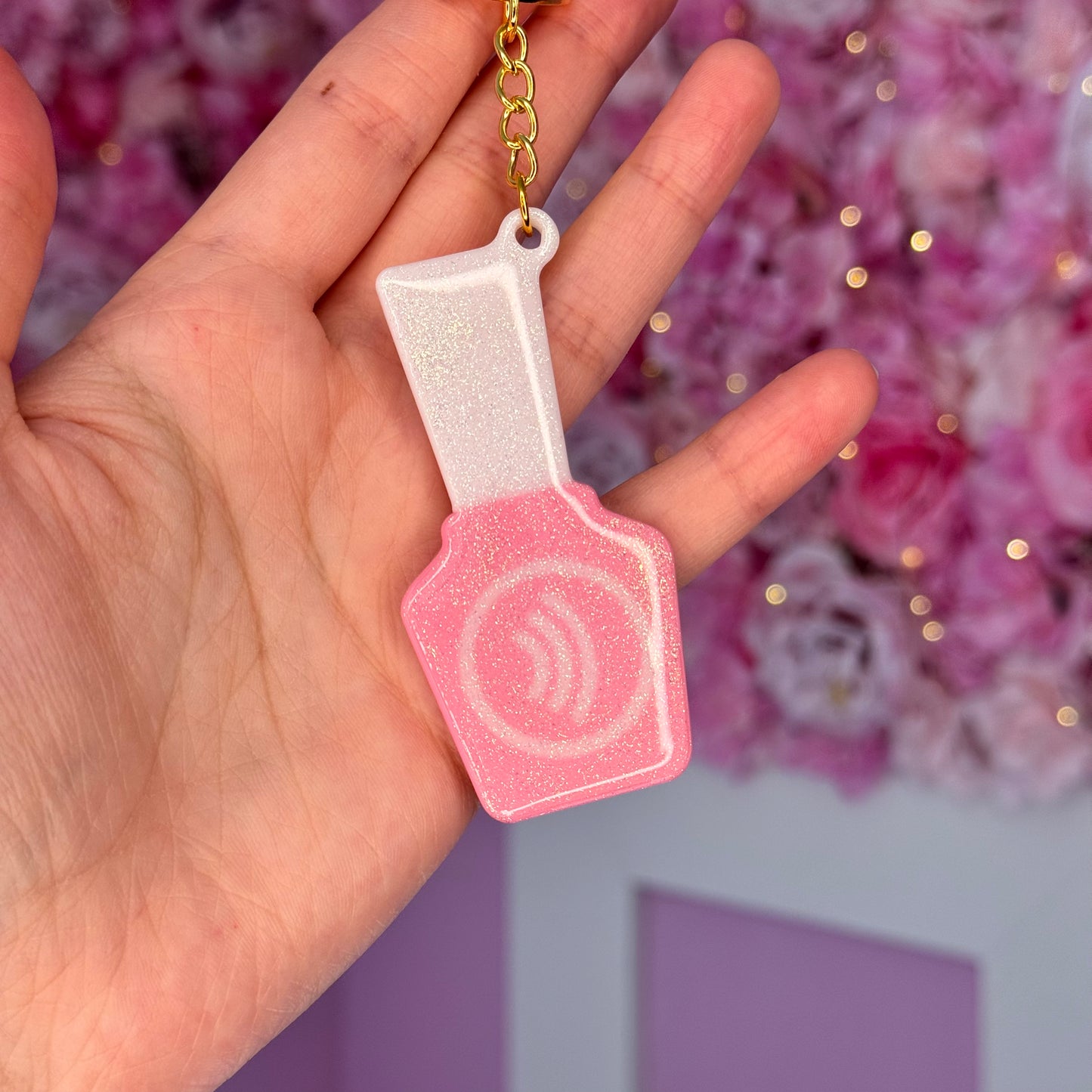 NFC Nail Bottle KeyChain Free US Delivery