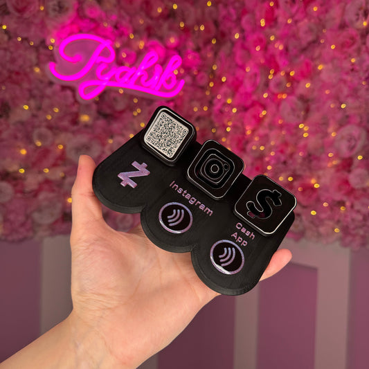 2 Payment Stand with Zelle, instagram,  Cash App FREE US DELIVERY